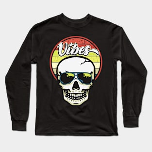 Skull Vibes Smile Long Sleeve T-Shirt